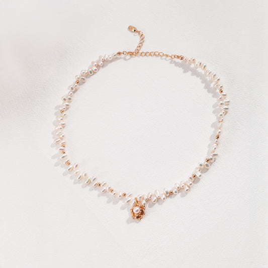 Camellia Pearl Necklace