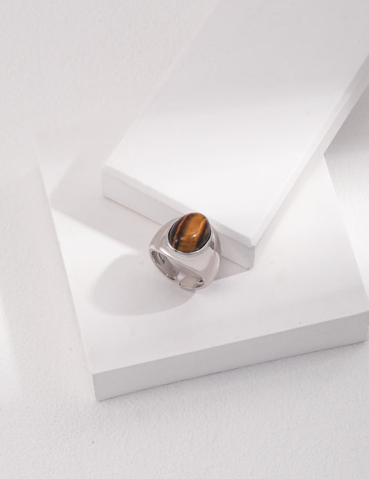 Tiger's Eye Ring of Courage