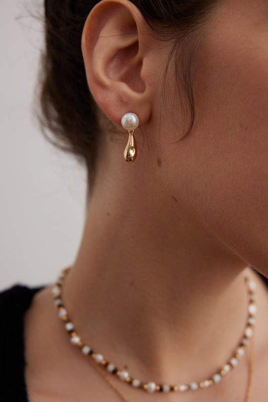 Teardrop Pearl Earrings