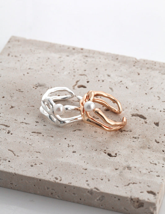 Ebb and Flow Pearl Ring